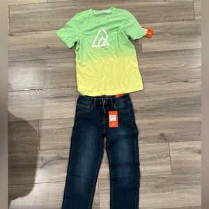 Ripzone boys shirt (large)and ripzone jeans (12) both new with tags